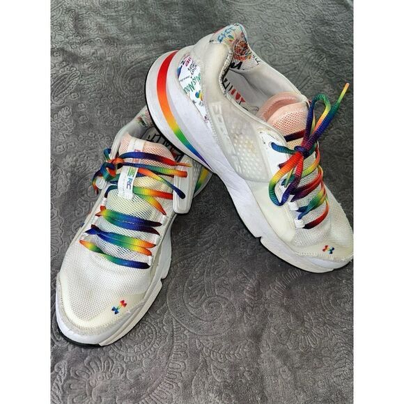 Under Armour Forge RC Pride Stand 4 Equality Multicolor Shoe M 9.5 W 11 - Picture 1 of 7